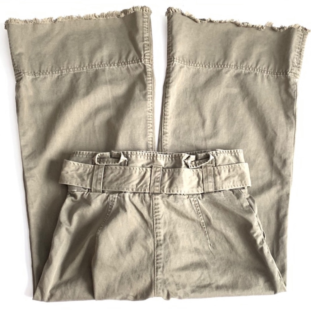 Cinq á Sept Army Paperbag Waist Wide Leg Culottes - Picture 6 of 6